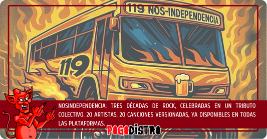 Nosindependencia: tres décadas de rock, celebradas en un tributo colectivo. 20 artistas, 20 canciones versionadas.