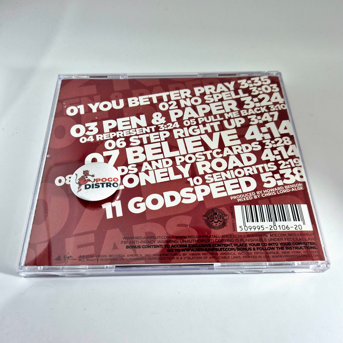 The Red Jumpsuit Apparatus - Lonely Road