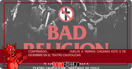 Bad Religion vuelve a tierras nacionales este 5 de Diciembre