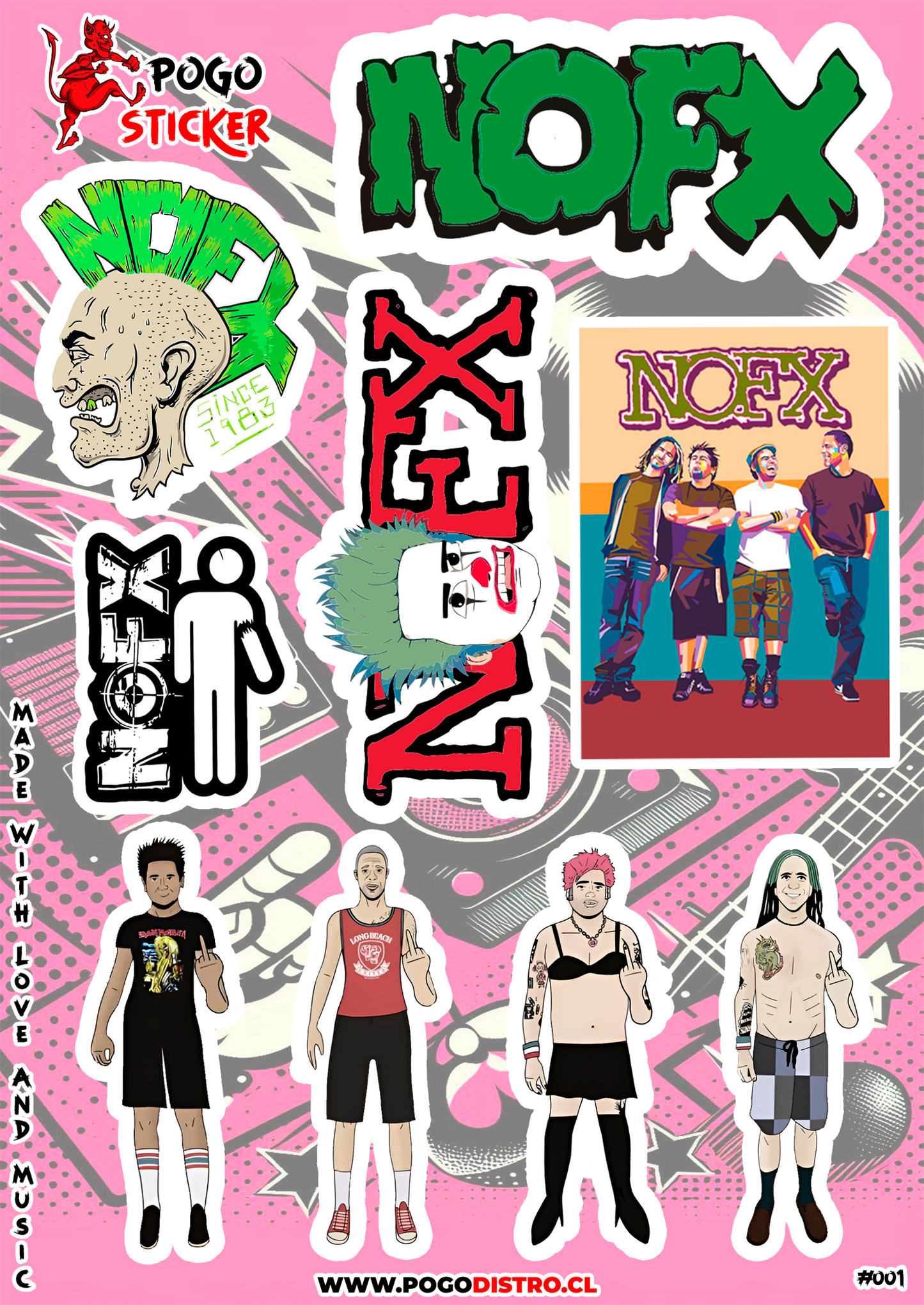 Pogo Sticker - Nofx - 001