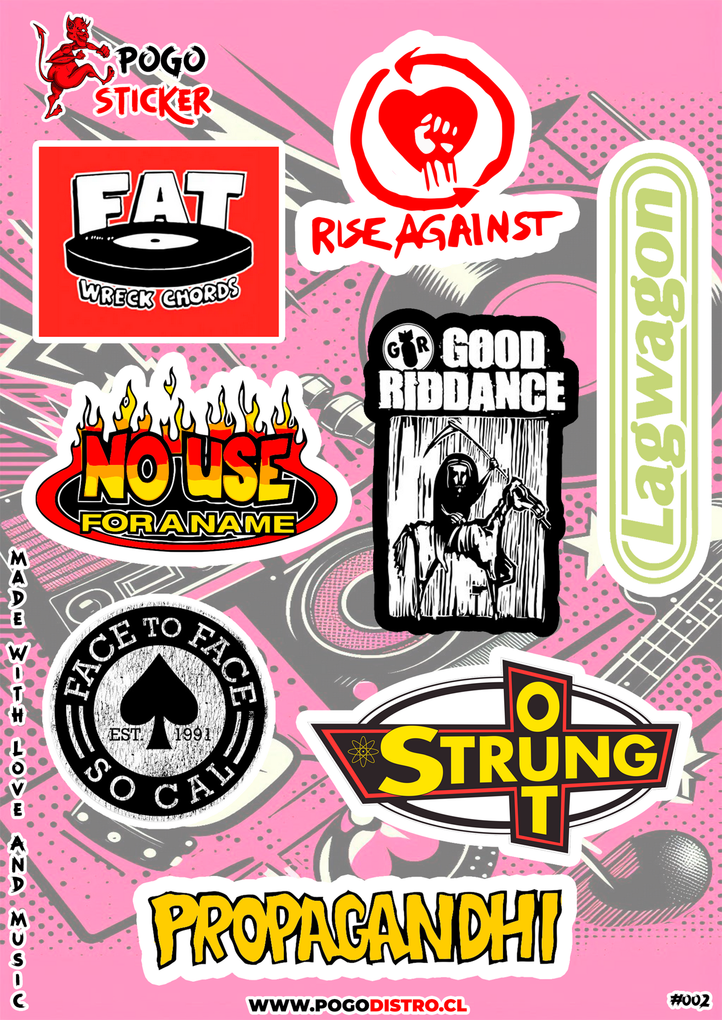 Pogo Sticker - Fat Wreck - 002