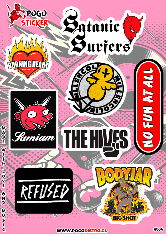 Pogo Sticker - Burning Heart - 004