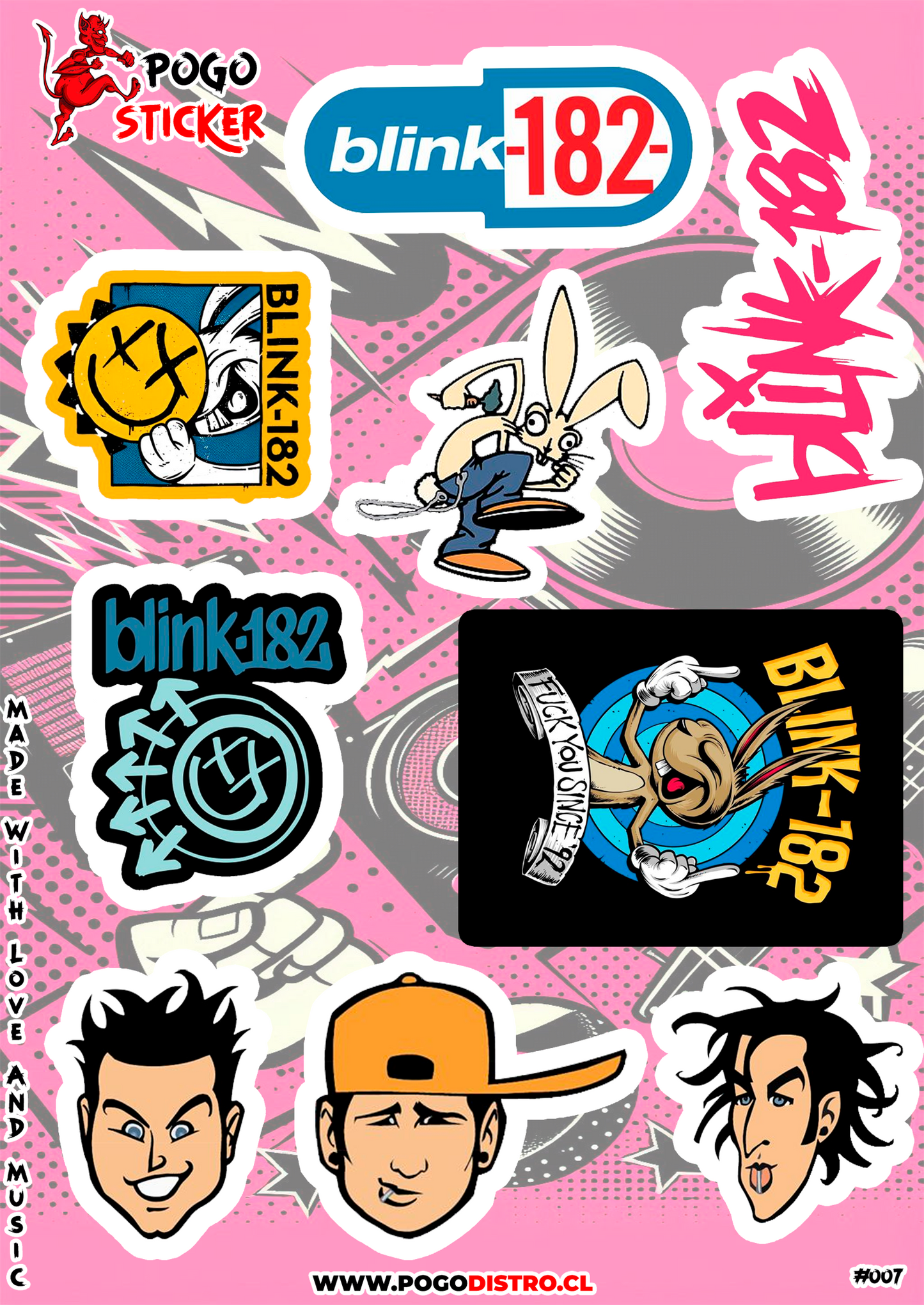 Pogo Sticker - Blink 182 - 007